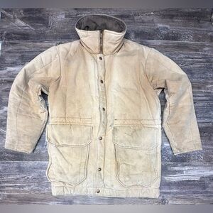 Vintage Big Dutch Field Jacket Canvas Distressed Made in USA Workwear Coat